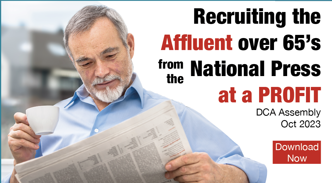 Recruiting Affluent Over 65s from the national press